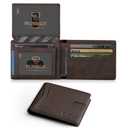 RUNBOX Wallet for Men - Slim Rfid Leather Bifold 2 ID Window With Gift Box Men's Accessories