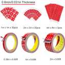 3M Double Side Tape Heavy Duty,2in x 10ft Mounting Tape Strong Adhesive Double Sided Tape Waterproof Foam Tape for LED Strip Light, Picture Hanging Strips for Wall