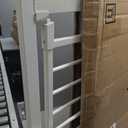 43 inch Tall Safety Dog Gate Adjustable 29.7-45.2 inch Extra-Wide Metal Pet Gate Drill-Free Pressure-Mount Installation kit Self-Closing Cat Gate for StairwellsDoorwaysWhite