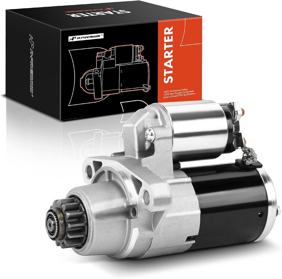 A-Premium Starter Motor Compatible with Nissan Altima 2007-2014, Maxima Murano 2009-2014, Pathfinder 13-18, Quest 11-15 & Infiniti QX60 14-18, JX35 2013, 3.5L, 12V 1.7KW 13T CCW, Replace# 410-48279