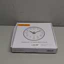 jomparis 12 Inch Wall Clock Silent Non Ticking Battery Operated Quartz Modern Decorative Round Wall Clock for Office Classroom School (Black)