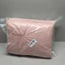 Amazon Basics Fluffy Washable Area Rug, Shaggy Carpet for Living Room, Bedroom, 5' W 7' L, Pink