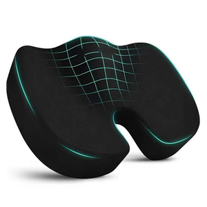Seat Cushion for Office Chairs - Tailbone & Sciatica & Hip & Coccyx & Low Back Pain Relief Pillow - Memory Foam Pressure Relief Cushion for Long Sitting for Gaming, Compute, Desk Chair, Car Seat