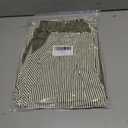 Womens Low Rise Wide Leg Striped Pants Jeans Boho Striped Drawstring Patchwork Denim Pants Trendy 2025 (Green, M)