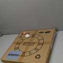 Large Wall Clock for Living Room Decor, 20 Inch Non Ticking Silent, Battery Operated Modern Vintage Oversized Wall Clock for Bedroom Kitchen (Dark Brown - Arabic Numbers)