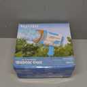 Sloosh Bubble Machine Guns, 69 Holes Bubble Gun Blaster Blower for Kids Adults, Colored Lights Bazooka Rocket Shape with Solution Outdoor, Summer Toys, Gifts, Party Favors, Wedding, Birthday, Easter (Blue)