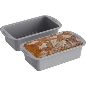 Silicone Loaf Pans for Baking Bread 9x5 inch, 2Pcs Bread Loaf Pans for Homemade Bread, Nonstick Silicone Baking Molds for Meatloaf, Toast