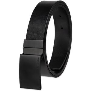 Calvin Klein Mens Reversible Leather Belt - 2in1 Versatile Modern Style (Medium (34-36), Black/Black)