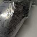 Bedsure Calming Dog Bed for Extra Large Dogs - Donut Washable Large Pet Bed, 45 inches Anti-Slip Round Fluffy Plush Faux Fur Dog Bed, Fits up to 120 lbs Pets, Dark Grey,45"L x 45"W x 10"Th