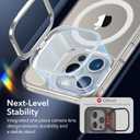 ESR for iPhone 15 Pro Max Case, Compatible with MagSafe, Military-Grade Protective Clear Case for iPhone 15 Pro Max,Built-in Stash Stand Phone Case, Scratch-Resistant Back Cover, Classic Series,Clear