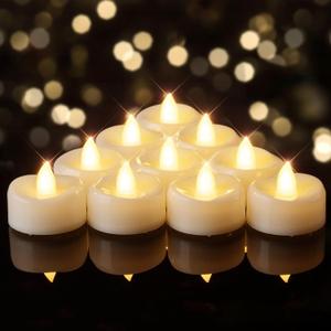 BEICHI Flameless Candles, 12/24/50/100/150 Pack Tea Lights Battery Operated, No Flickering Votive Candles LED Tea Lights for Halloween Christmas Wedding Home (50 Pack, Warm White)