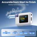 Digital Breathalyzer-High Accuracy Breathalyzers for Alcohol with Tri-Color BAC Range Alarm,Type-C Rechargeable Portable Alcohol Breathalyzer Tester for Personal Home & Party Use|8 Mouthpieces