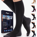 Compression Socks for Women & Men (20-30 mmHg) Support for Travel, Nurses, Pregnancy, Shin Splints, Sports and Everyday Wear  L-XL 