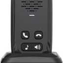 Intercoms Wireless for Home,Two Way Real-Time Intercom 984 Feet Range,Room to Room Intercom for Home Office Business with 4 Volume Levels 4 Chimes,Wireless Intercom System with Charging Base (Black)