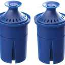 Elite Water Filter Replacements for Brita Pitcher Water Filter and Dispensers, NSF Certified to Remove 99% of Lead,BPA FREE,2 Count(Blue)