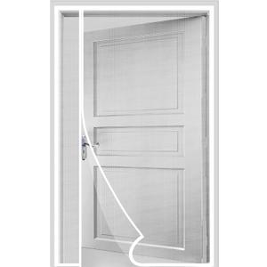 Side Opening Magnetic Screen Door, Fit Door Size 34 x 80 Inch, Reversible Left and Right Screen Door Mesh with Strong Magnet, Actual Mesh Size 36" x 81", White