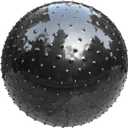 Large Sensory Massage Ball for Kids,2-Pack 33.5" 85CM Bouncy Exercise Balls, Big Inflatable Toys with Tactile Spikes, Outdoor Giant Yoga Balls, Large Beach Ball (2 Black)