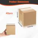 40 Pack 5x5x5 Inches Small Shipping Boxes Corrugated Cardboard Boxes Bulk for Small Business Shipping Packing Mailing, Easy Assemble
