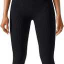AURUZA Jumpsuit for Women Workout Seamless Jumpsuits Yoga Ribbed One Piece Tank Tops Rompers Sleeveless Exercise Jumpsuits (Medium, Black)