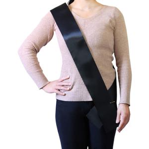 24 Pack Black Blank Sash,Plain Satin Sash,Sashes for Pageants,DIY for Party Decorations,blank sash for pageant