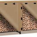 8ft Firewood Rack Cover, Waterproof Heavy Duty 600D Oxford | Storage Wood Rack Cover for Patio, Yard, Indoor and Outdoor Use(Cover Only, Rack Not Included)