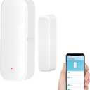 Smart WiFi Door Sensor: Wireless Window Sensor with App Notification Alert, Tuya Door Open Contact Sensor for Home Security, No Hub Required, Compatible with Alexa Google Assistant (1-pack)