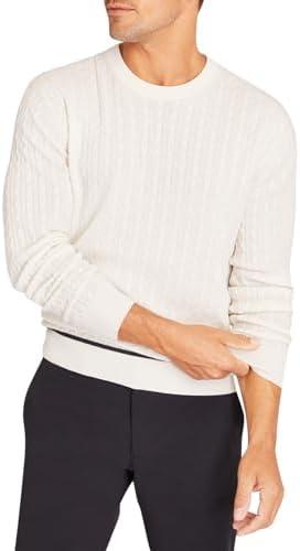 Club Monaco Men's Cable Tipped Crewneck Sweater, XXL