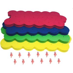 1.625 inch Cloning Collars 72 Pack and 12 Aeroponic Cloner Sprayers for HortiPots Clone Machine 35 Site 70 Site 140 Site (Mix-Colors Pack of 72)