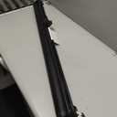 Reinforced 42" Tall Retractable Dog Gate, 155" Extra Long Retractable Baby Gate with Support Rods - Prevent Crawling Under, Indoor/Outdoor Retractable Gate Extra Tall Baby Gate Retractable Fence/Black