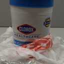 Clorox Healthcare Bleach Germicidal Wipes, 6" x 5", 150 Count Canister 