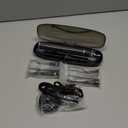 Aquasonic Black Series Ultra Whitening Toothbrush  ADA Accepted Electric Toothbrush- 8 Brush Heads & Travel Case  40,000 VPM Electric Motor & Wireless Charging - 4 Modes w Smart Timer (1 Count (Pack of 1))