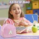 YOOLIFE Lunchbox Bag for Woman - Small Lunch Bags for Girls School, Portable Lunchbox for Work Picnic Travel | Initial Purple Insulated Lunch Bags for Women Wife Mom Daughter Women Gifts (Purple H)