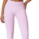 ABOCIW Women Workout Sets Seamless High Waist Scrunch Butt Lifting Gym Leggings Cutout One Shoulder Sports Bra (Small, Light Pink)