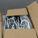 100 Pack 2 Inch Cable Support J Hook Wall Mount J Hook with Retainer Clip, Galvanized Steel for Cable Management & Organization Solution