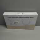 DEIOVWXS Makeup Mirror, 3000mAh Rechargeable Double-Sided Magnifying Vanity Mirror with 3 Colors, 1X/10X, 360 Rotation, Adjustable Brightness, Gifts for Mom, Women,Wife, Girls, Dorm Room Essential (Chrome)