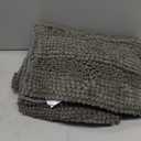 H.VERSAILTEX Grey Bathroom Rug Set Bath Mats, 2 Piece Bath Rugs Non Slip Thick Soft Chenille Striped Bath Rug Set, Bath Mats for Bathroom Sets (Grey, 20" x 32"/17" x 24")