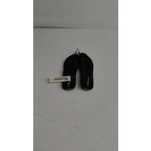 No Boundaries Summer Slipper for Women, Black size 6