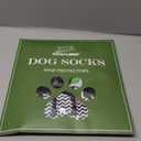 EXPAWLORER 6Pcs Anti Slip Dog Socks to Prevent Licking Paws, Dog Shoes for Hot Pavement Double Sides Dog Boots & Paw Protectors Booties for Hardwood Floors with Grippers Small Medium Large Senior Dogs (Grey)