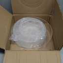 12 Inch Acrylic Flower Vase for Wedding Centerpieces Round, Circular Clear Wide Low Floral Vases with 31 Large + 18 Small Holes for Greater Than 36 inch Width Table Home Party Flower Arrangement (1 Pack(11.8in))