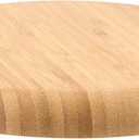 4 Pack 8 Inch Bamboo Plant Saucer, Round Bamboo Serving Tray, Wood Plant Drip Trays for Pots Indoor Outdoor Succulent Flower