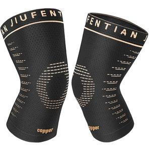 JIUFENTIAN Copper Knee Sleeve,Copper Knee Braces for Women and Men Arthritis,ACL, Tendinitis, Meniscus Tear, Joint Pain Relief, Running, Working Out, Fitness, Weightlifting (Small)