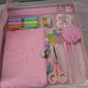 HAPPY LOLLI Pink LolliME DIY Journal Kit for Girls – 300+ Pieces! Lockable Fuzzy Diary, Markers, Stickers & Empowering Pages – Gift Box for Tweens & Teens – Creative Journaling Set