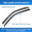 Window Rain Guards for 2014-2020 Nissan Rogue(Exclude Rogue Sport Models), Window Visor Guard Vent Wind Shade Deflector Rain Shield Protector Sun Visor for 14-20 Nissan Rogue, Outside-Mount, 4PCS