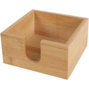 Bamboo Napkin Holder Square Napkin Stand Tabletop Tissue Dispenser Organizer for Home Kitchen Restaurant Hotel Bar, 1 Piece