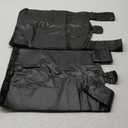 ROYAL Large Plastic Grocery Reusable T-shirts Carry-out Bag Plain Black 12 X 6 X 21 (1000ct, Black)