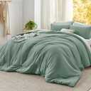 Bedsure Oversized King Comforter Set, Sage Green Soft Prewashed Bedding for All Seasons, 3 Pieces GentleSoft Bed Set, 1 Lightweight Comforter (120"x98") and 2 Pillowcases (20"x36") Sage Green