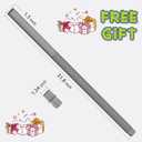 Sealegend 2PCS Dryer Vent Cleaner Kit with Guide Wire Vacuum Hose Attachment Brush Lint Remover Power Washer and Dryer Vent Vacuum Hose Grey (Gray)