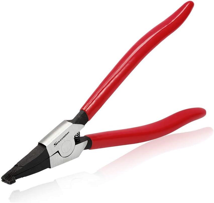 SPEEDWOX 8 Inches Lock Ring Pliers for Removing Installing Gearshift Locking Rings Special Angle Tip Circlip Retaining Ring Pliers Automobile Transmission Clutch Shafts Tool