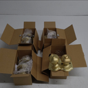 goldenwarm 4 Pack Brushed Gold Privacy Door Knobs Interior for Bedroom & Bathroom, Classic Gold Interior Door Knobs