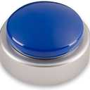 Extra Large Talking Button Clock - for The Blind, Elderly or Visually impaired (Blue)